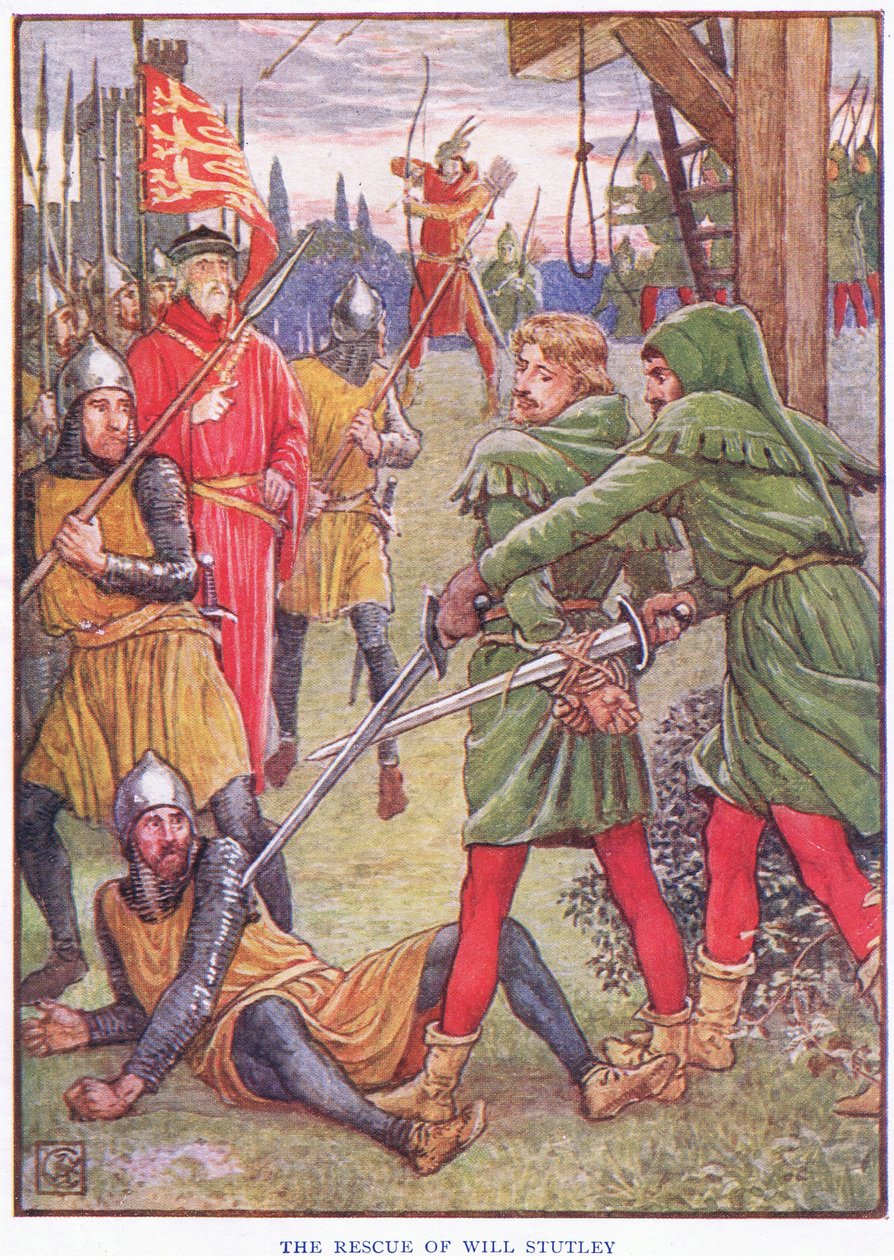 Räddningen av Will Stuteley, c.1920 av Walter Crane