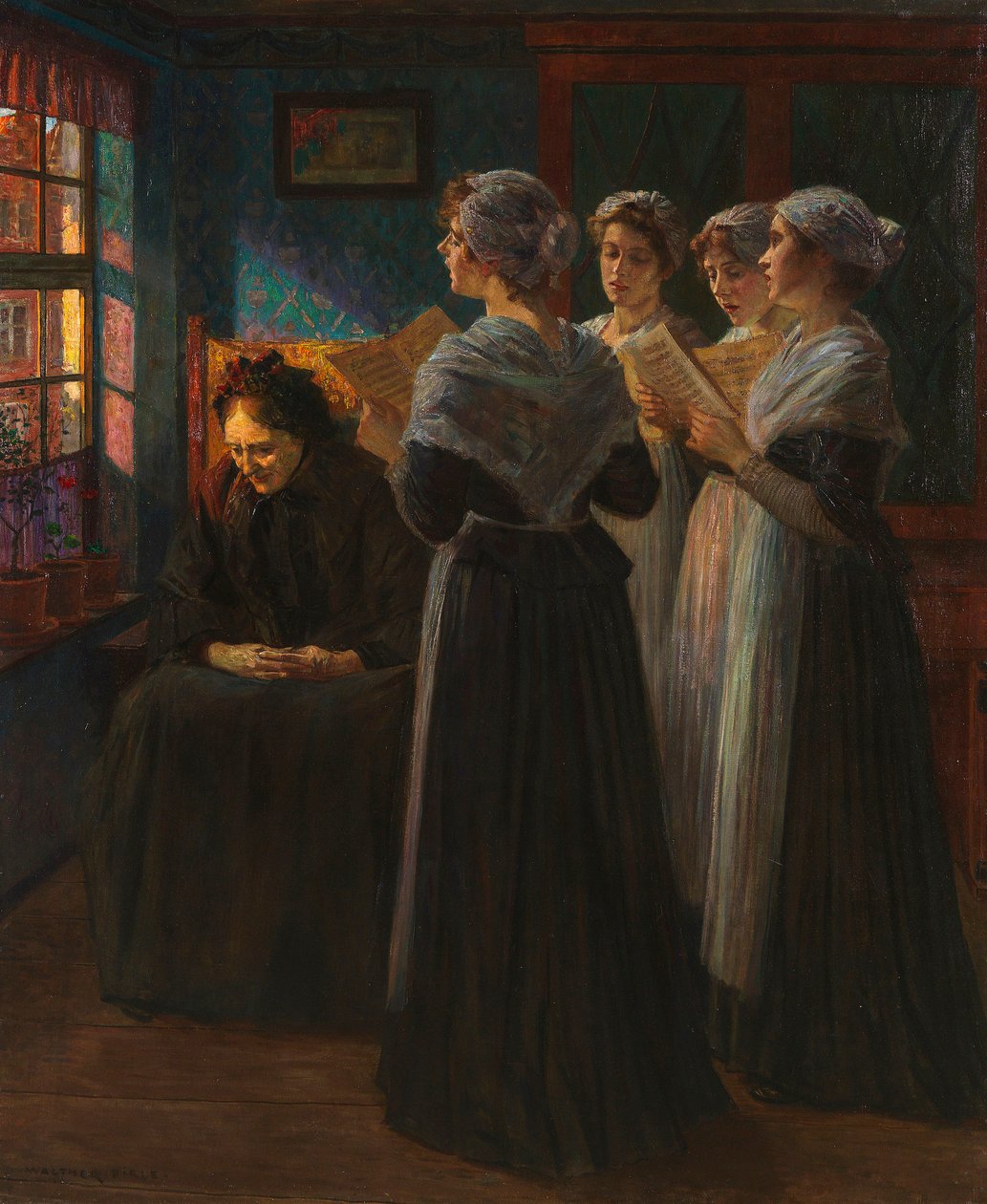Serenaden, ca. 1890. av Walter Firle
