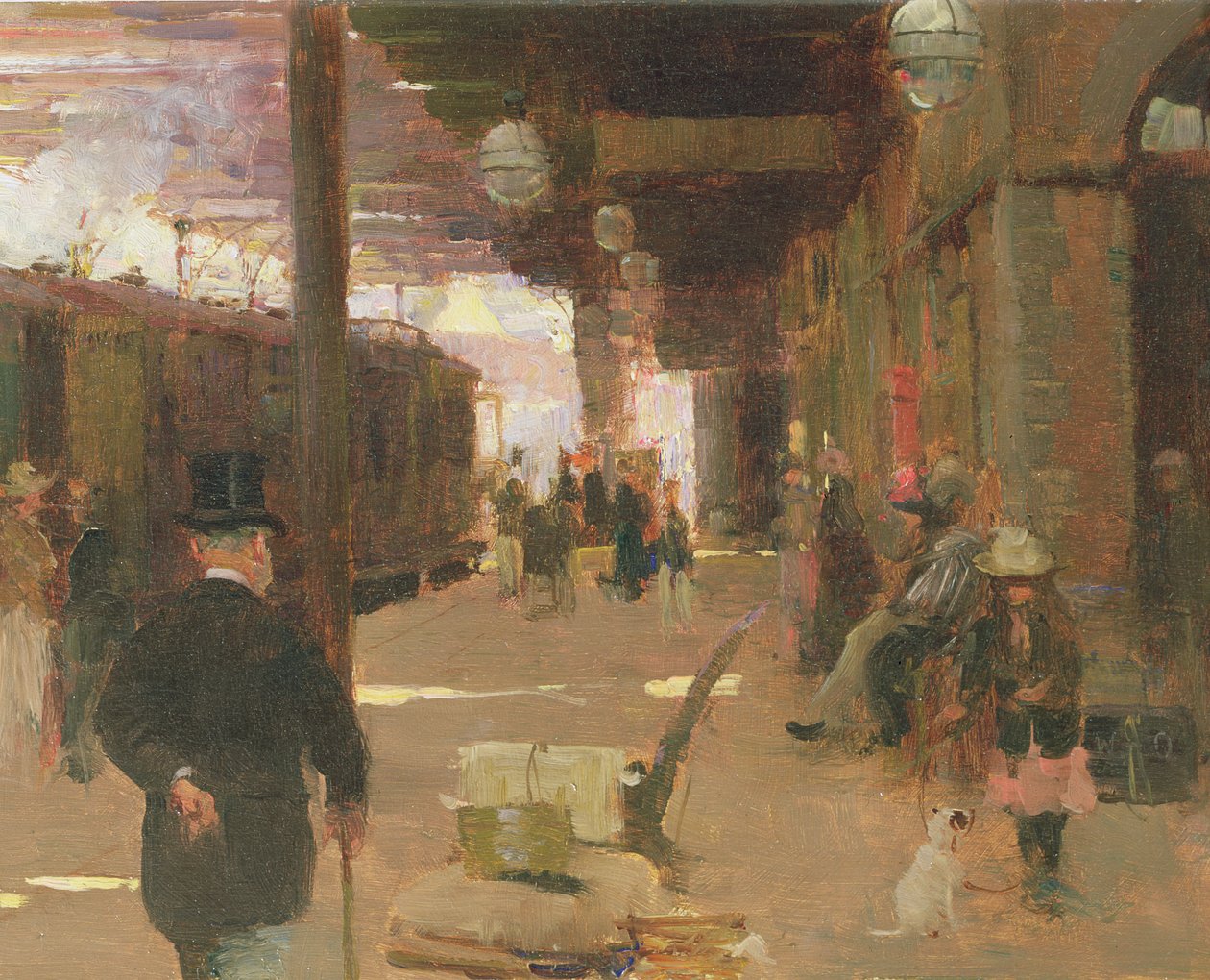 Hastings järnvägsstation av Walter Frederick Osborne