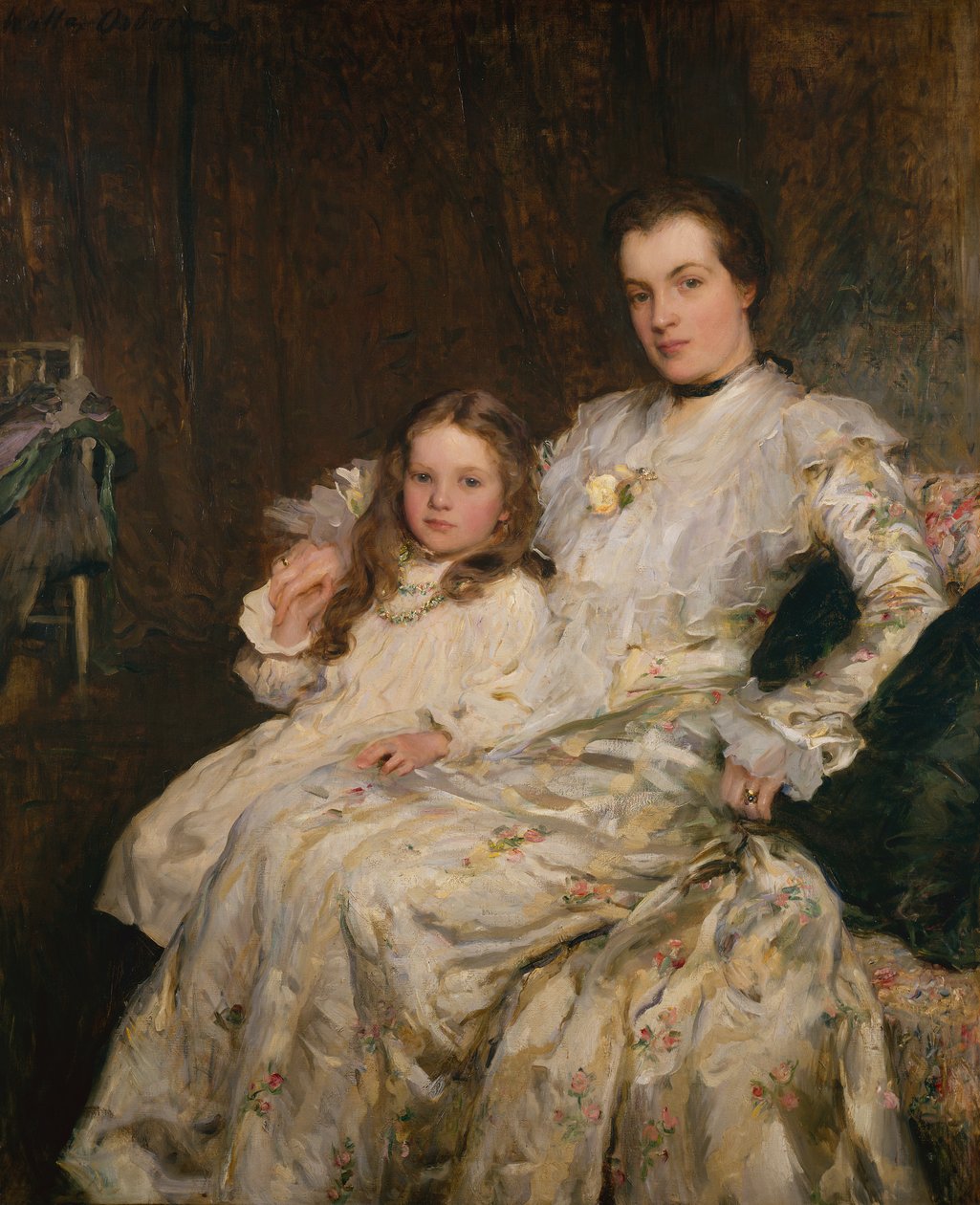Porträtt av fru Chadwyck-Healy och hennes dotter av Walter Frederick Osborne