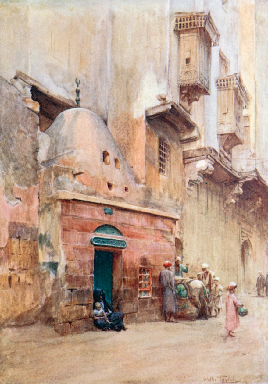 En sheykhs grav i Kairo (färglitografi) av Walter Frederick Roofe Tyndale