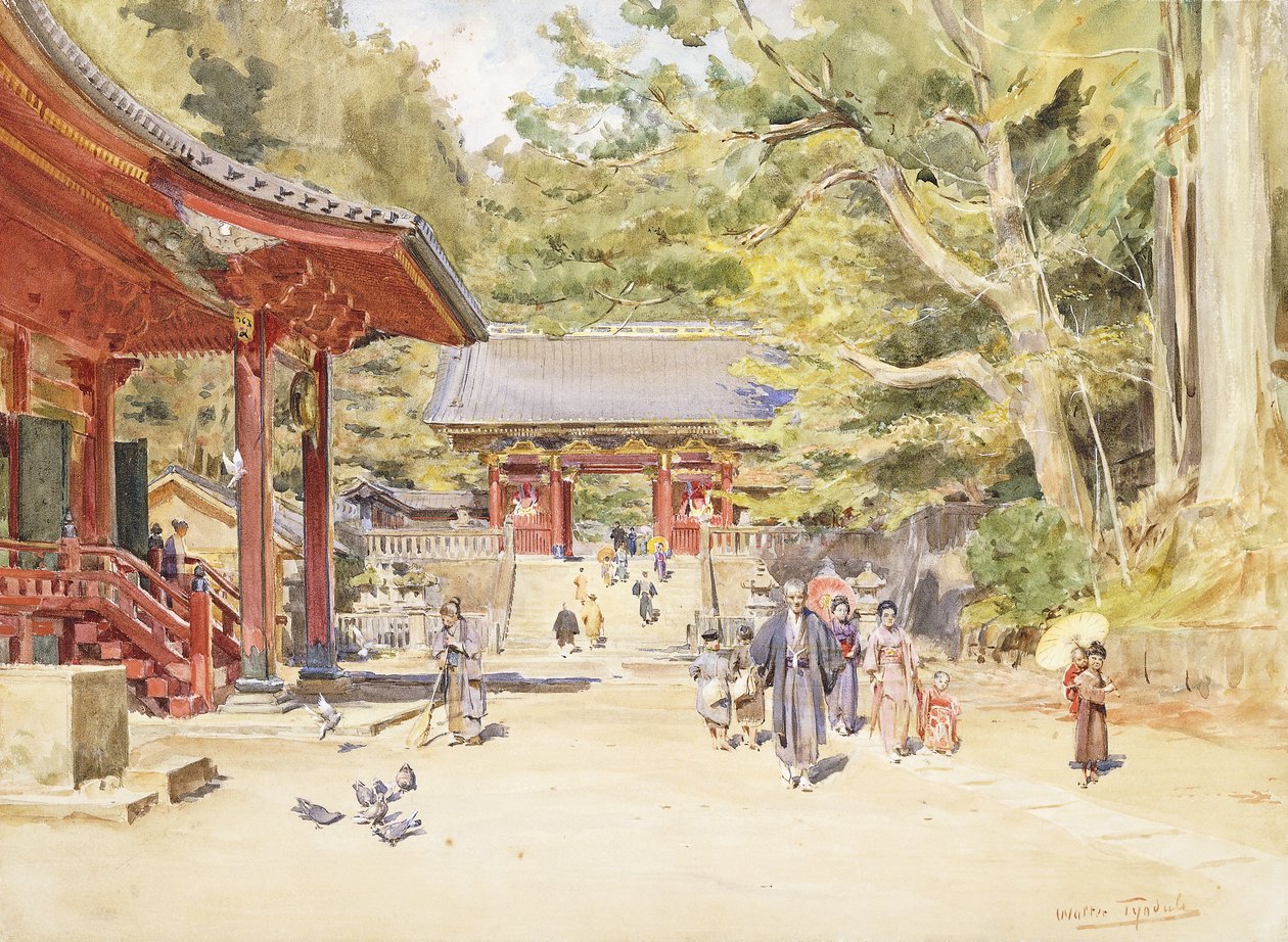En gatubild, Japan av Walter Frederick Roofe Tyndale