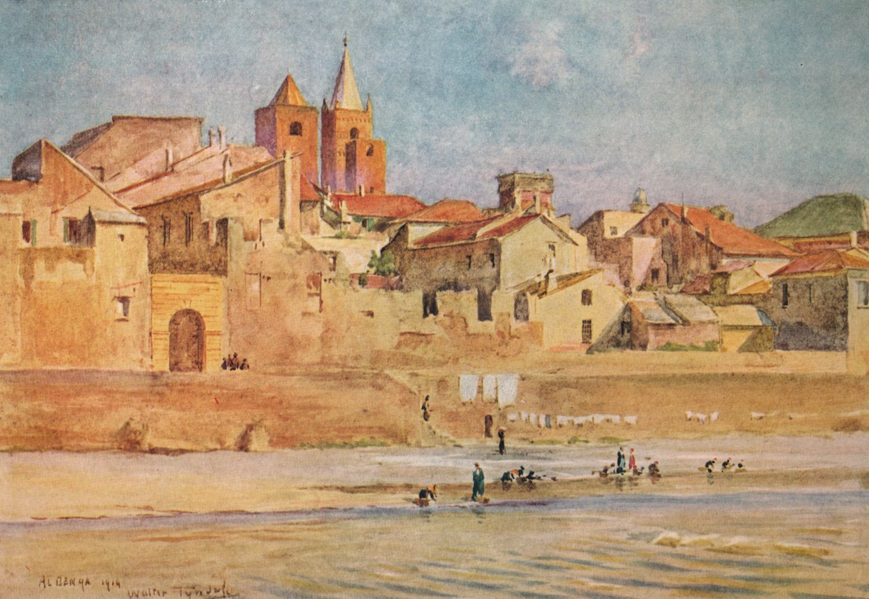 Albenga från Centa, c1910, 1912 av Walter Frederick Roofe Tyndale