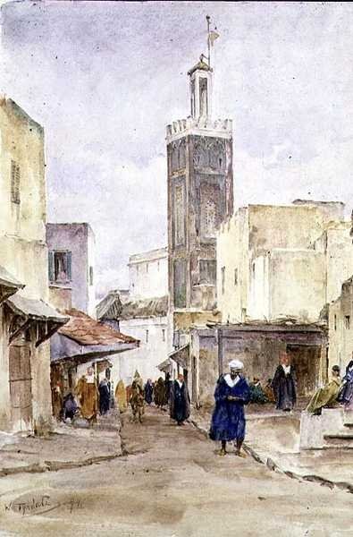 En östlig gatuscene av Walter Frederick Roofe Tyndale