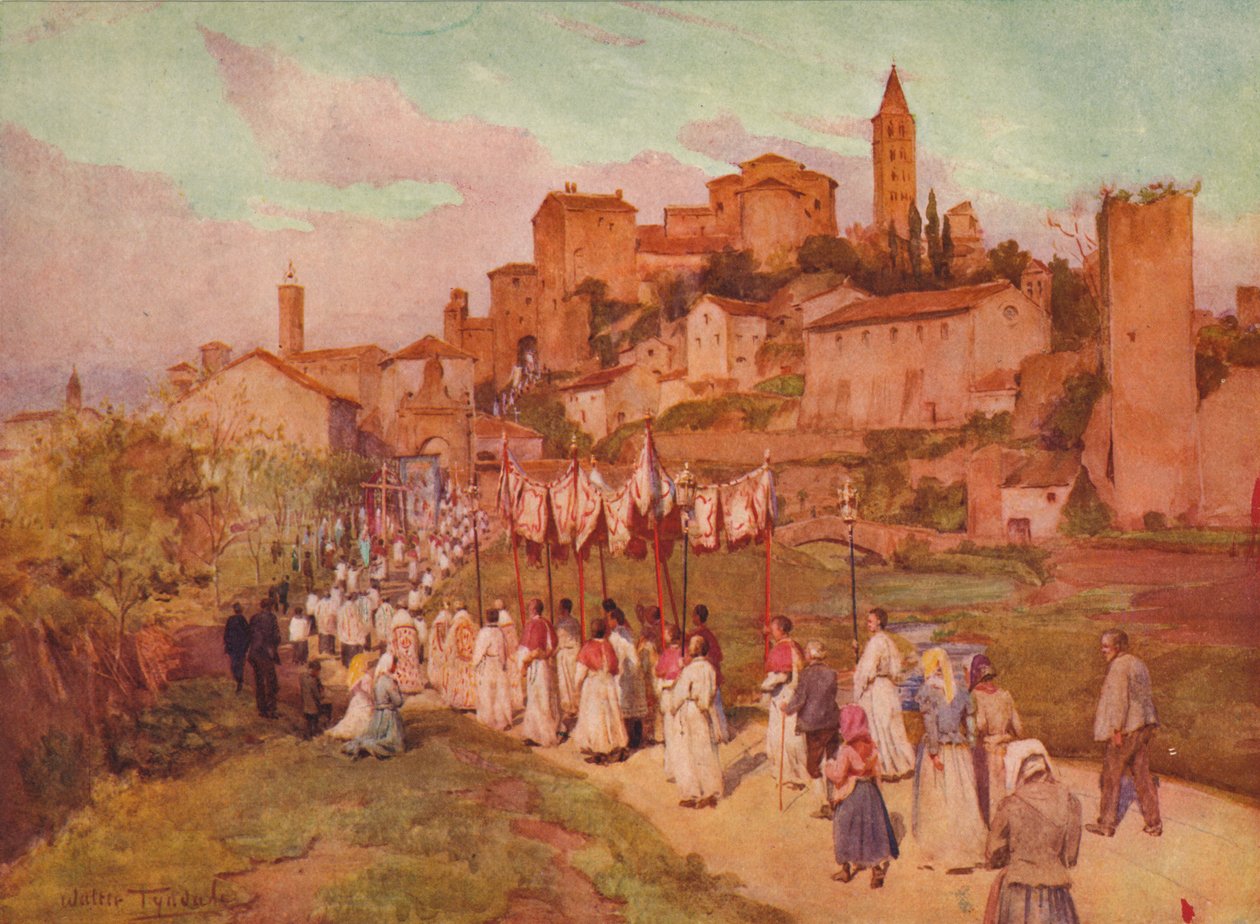 Corpus Domini i Viterbo, c1900 1913 av Walter Frederick Roofe Tyndale