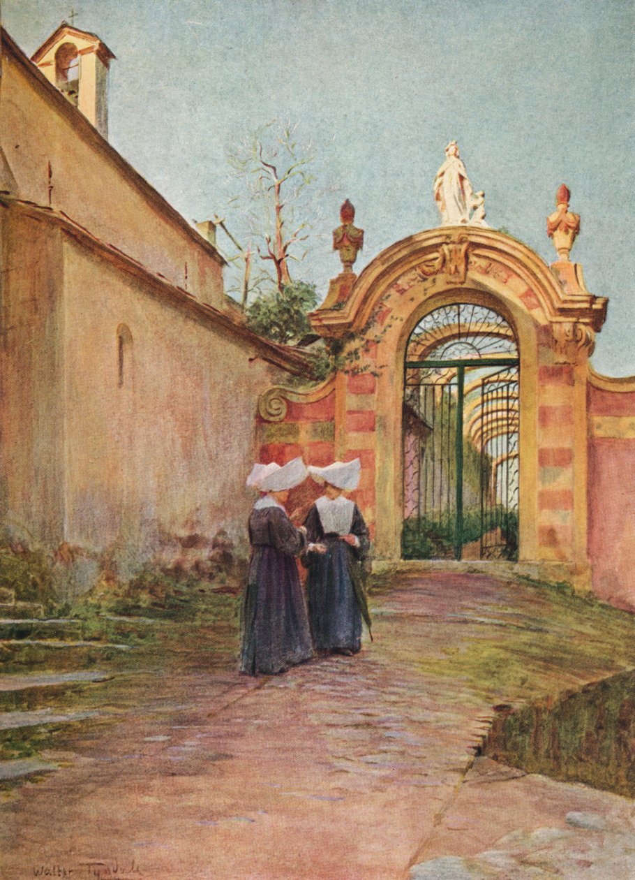 Ingången till Villa Centurione, S. Margherita Ligure, c1910, 1912 av Walter Frederick Roofe Tyndale
