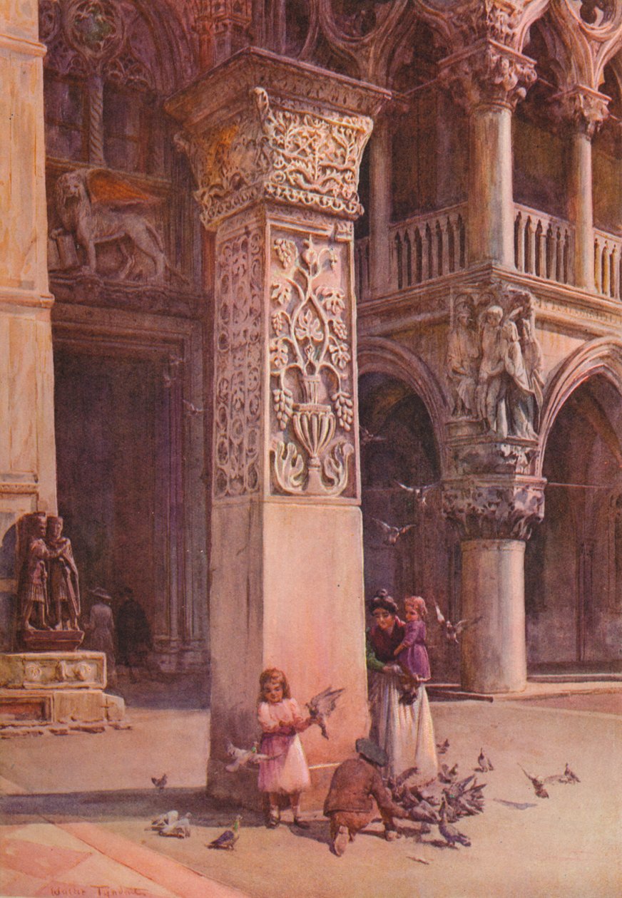 På Piazzetta, Venedig, c1900 1913 av Walter Frederick Roofe Tyndale