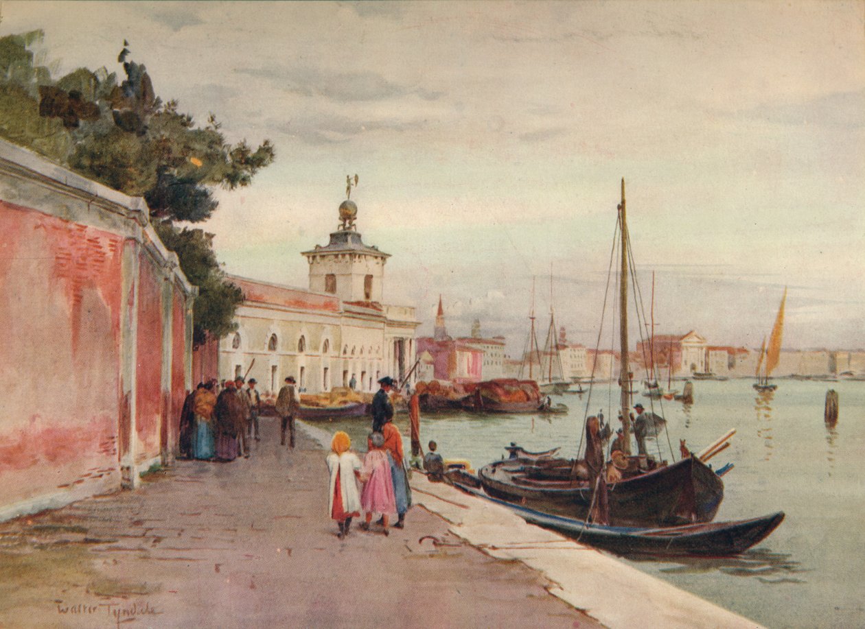 La Dogana, Venedig, c1900 1913 av Walter Frederick Roofe Tyndale