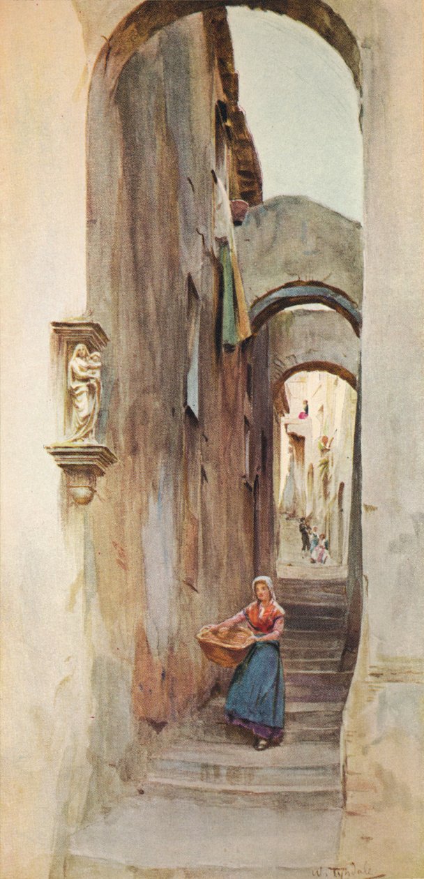 Gata i Cervo San Bartolommeo, c1910, 1912 av Walter Frederick Roofe Tyndale