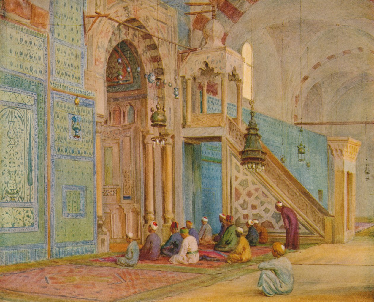 Blå moskén, c1905, 1912 av Walter Frederick Roofe Tyndale