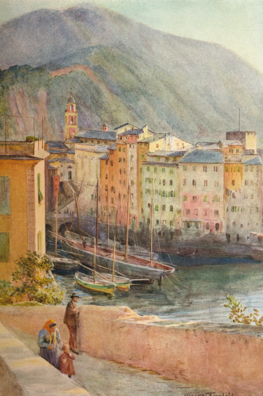 Hamnen i Camogli, c1910, 1912 av Walter Frederick Roofe Tyndale