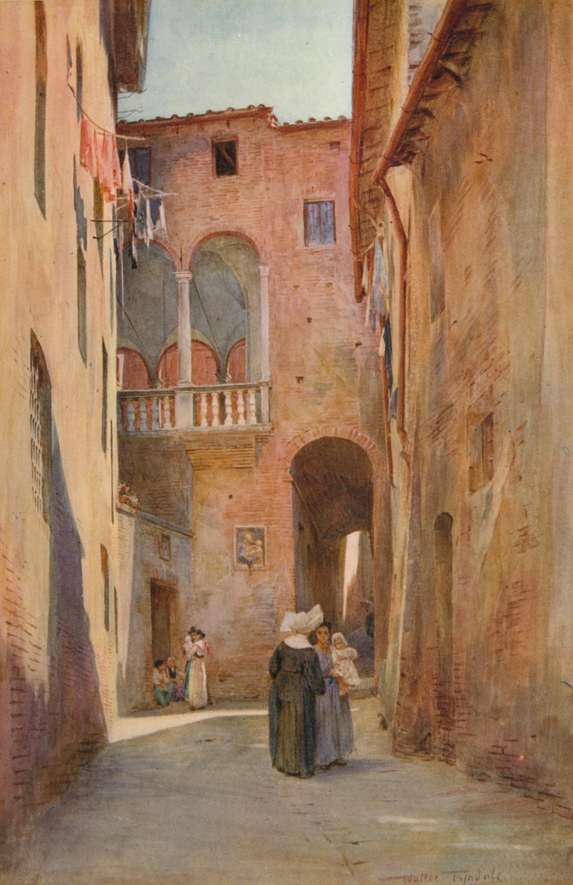 Katarinas hus av Siena, c1900 1913 av Walter Frederick Roofe Tyndale