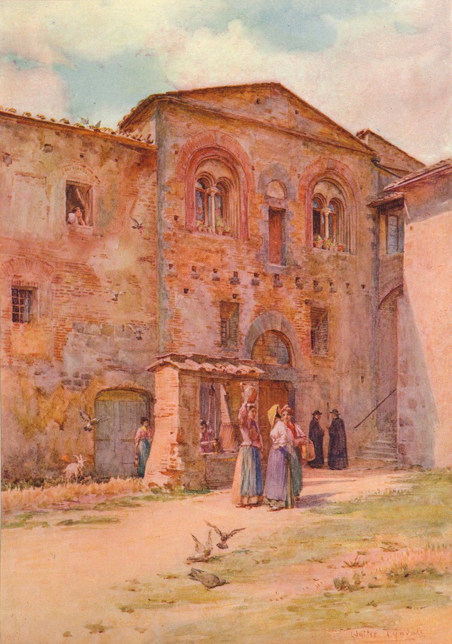 The House of the Provost, San Gimignano, c1900 1913 av Walter Frederick Roofe Tyndale