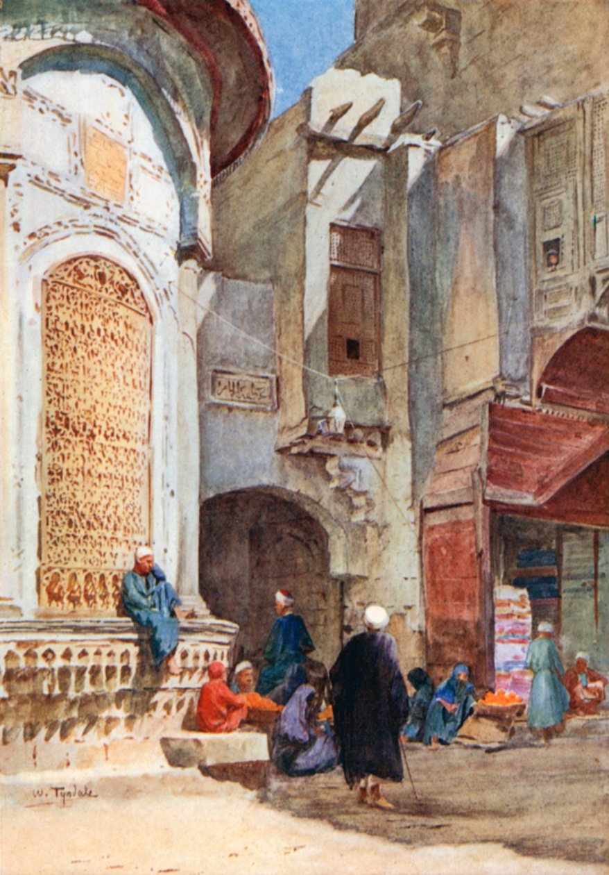 Sebil nära porten Zuweyla (färglitografi) av Walter Frederick Roofe Tyndale