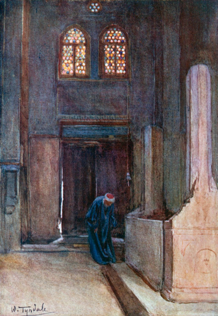 Ibrahim Agas grav (färglitografi) av Walter Frederick Roofe Tyndale