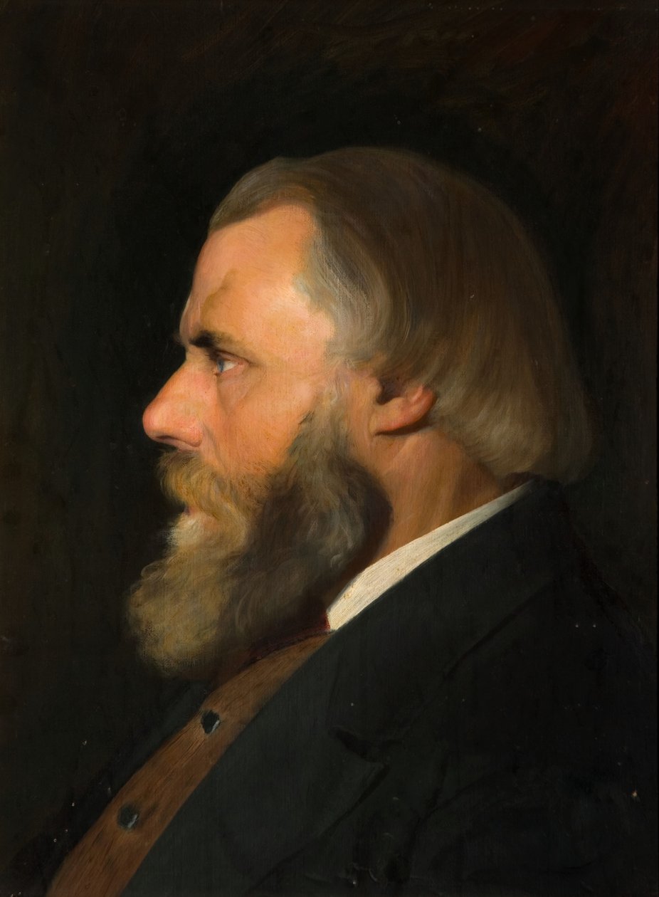 Porträtt av konstnärens far, 1910. av Walter Freeth