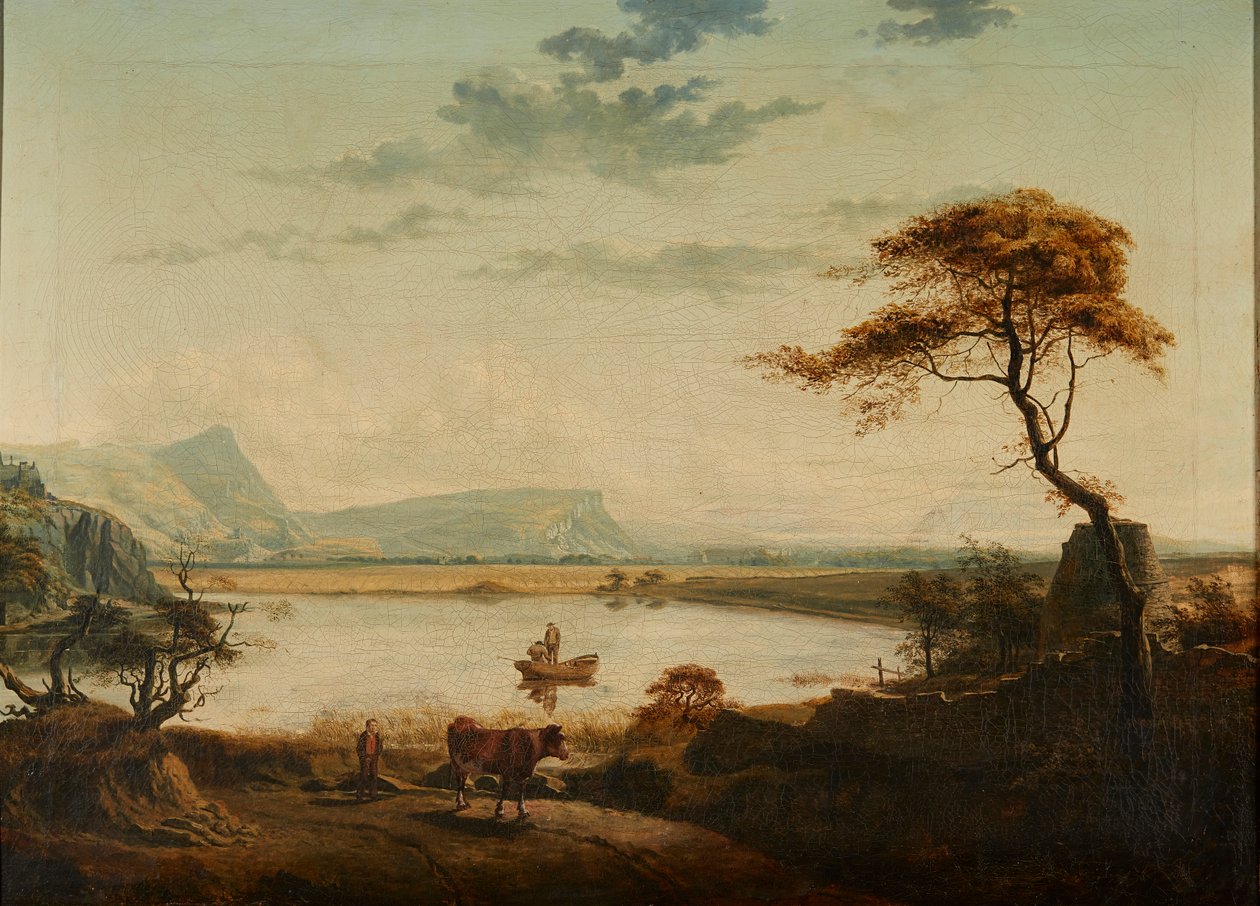 Edinburgh och Lochend Loch (olja på duk) av Walter Geikie