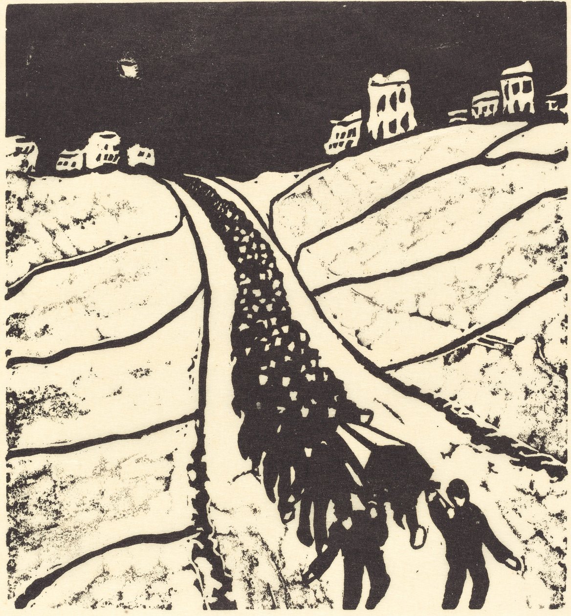 Begravningsbegravning, 1916. av Walter Gramatte