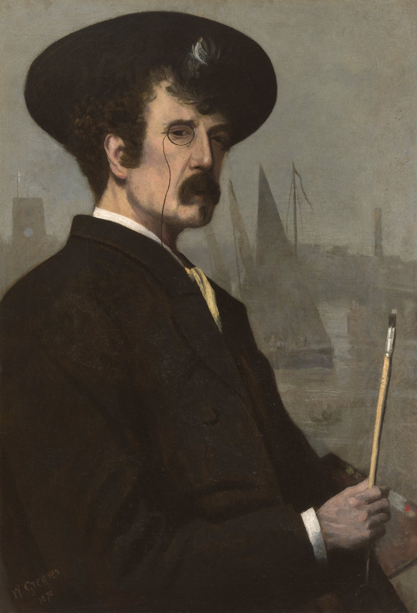 James Abbott McNeill Whistler (1834-1903) 1870 (olja på duk) av Walter Greaves