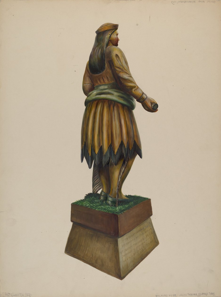 Cigarraffär Indian, ca. 1937. av Walter Hochstrasser