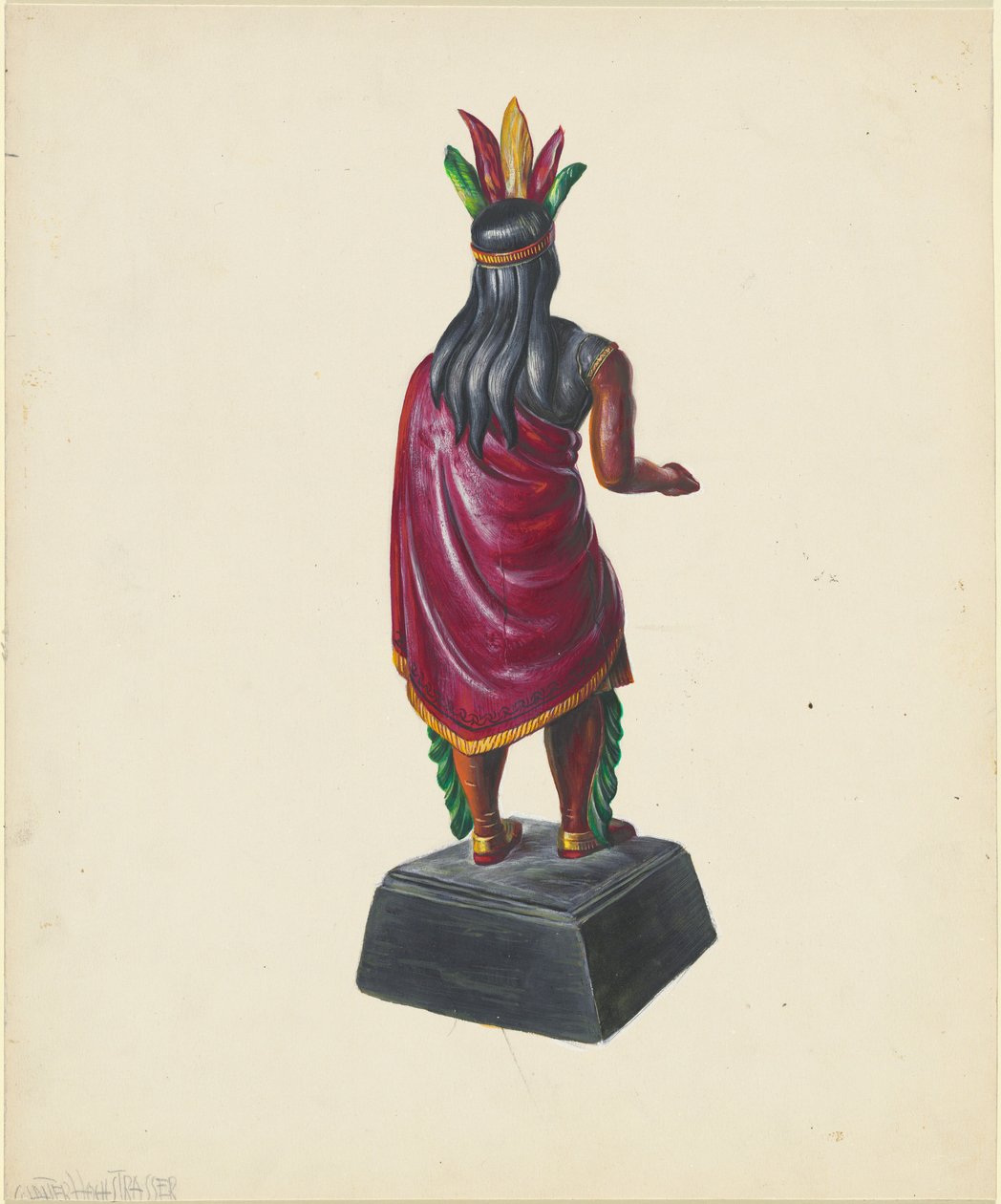 Cigarraffär Indian, ca. 1937. av Walter Hochstrasser