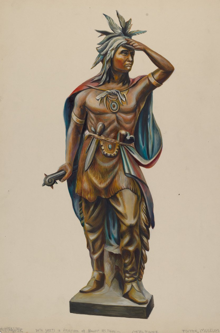 Cigarraffär Indian, ca. 1938. av Walter Hochstrasser