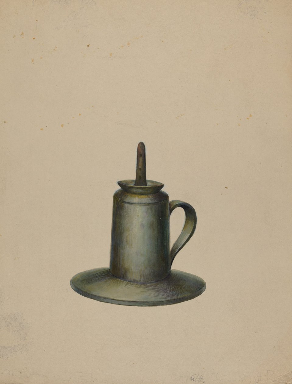 Tennoljelampa, ca. 1938. av Walter Hochstrasser
