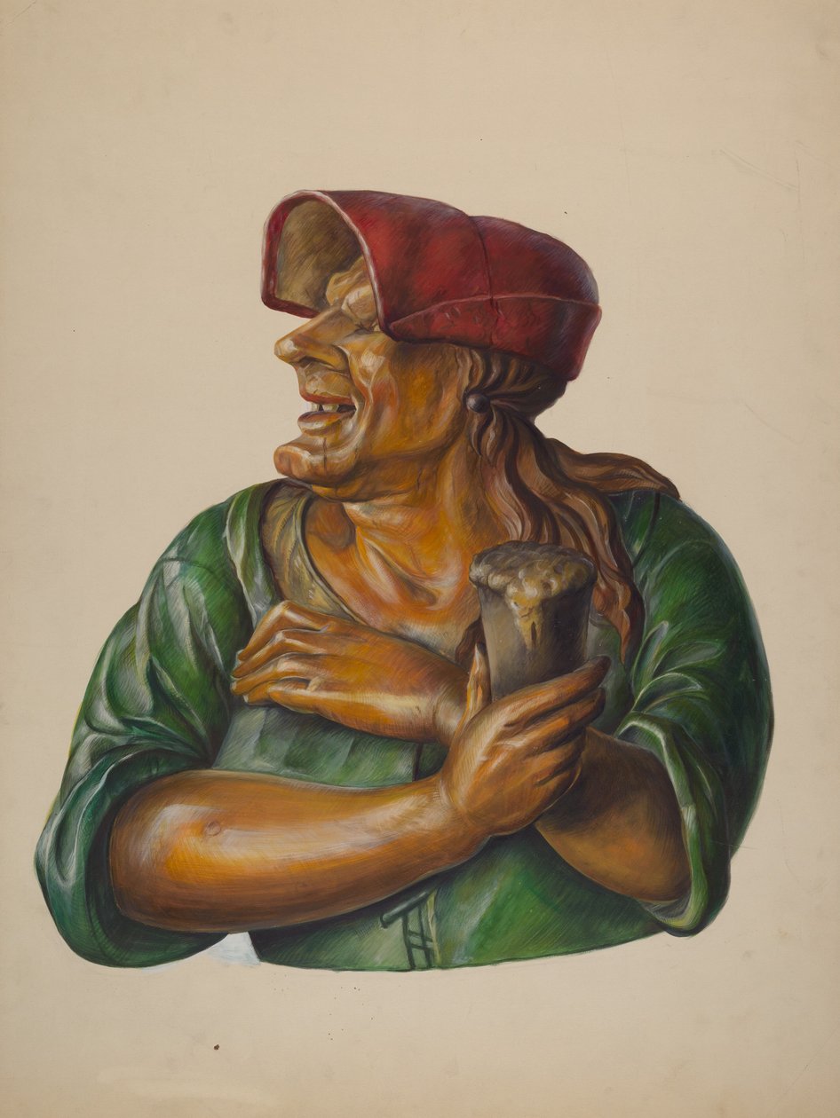 Krogfigur, ca. 1937. av Walter Hochstrasser