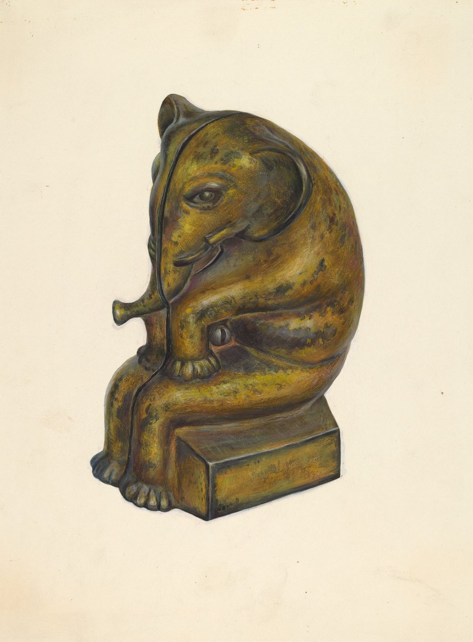 Leksaksbank: Elephant, ca. 1939. av Walter Hochstrasser