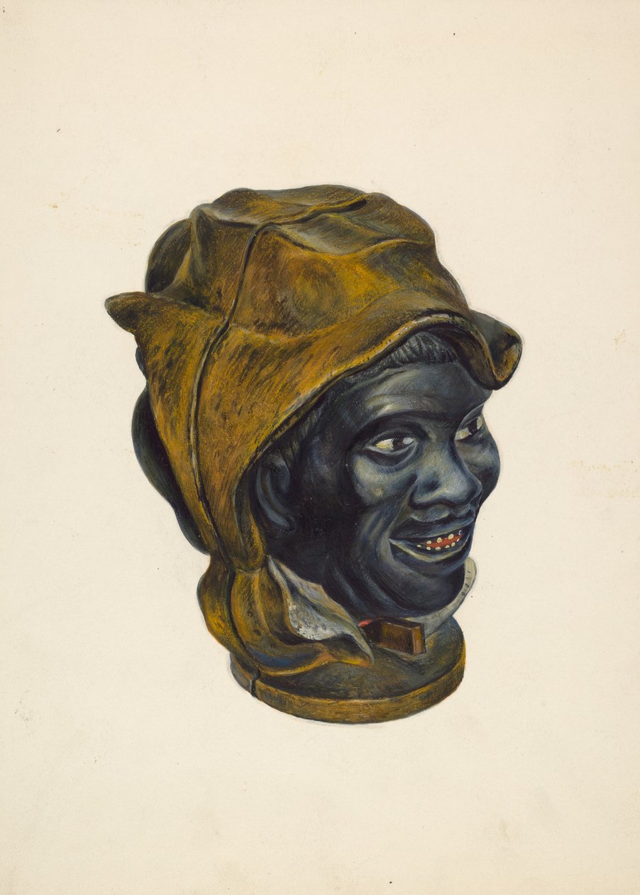 Leksaksbank: Negro Boy Head, ca. 1939. av Walter Hochstrasser