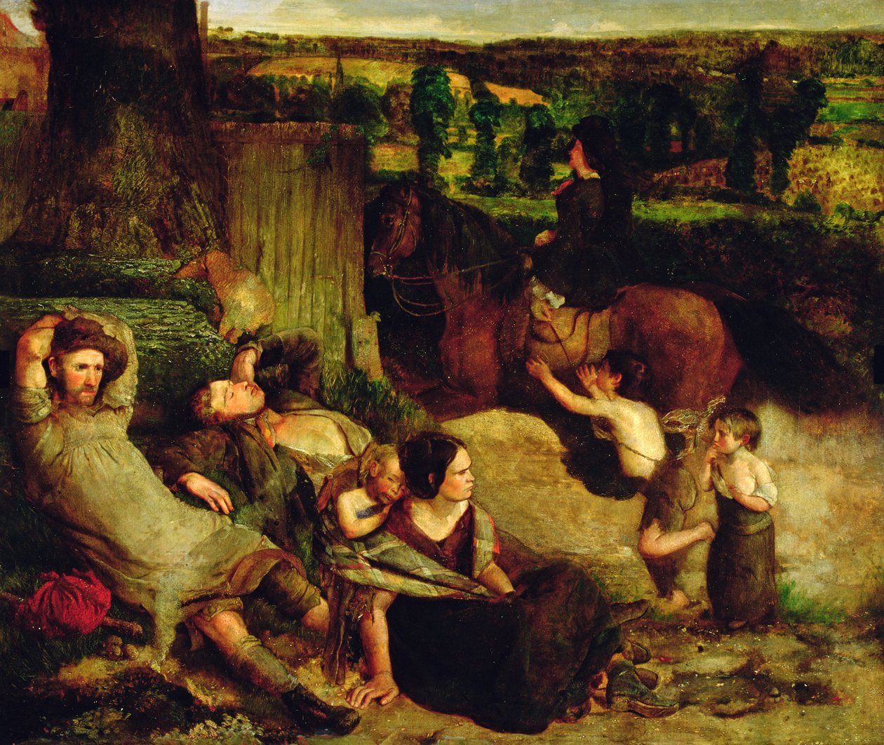 The Irish Vagrants, ca 1853-54 av Walter Howell Deverell