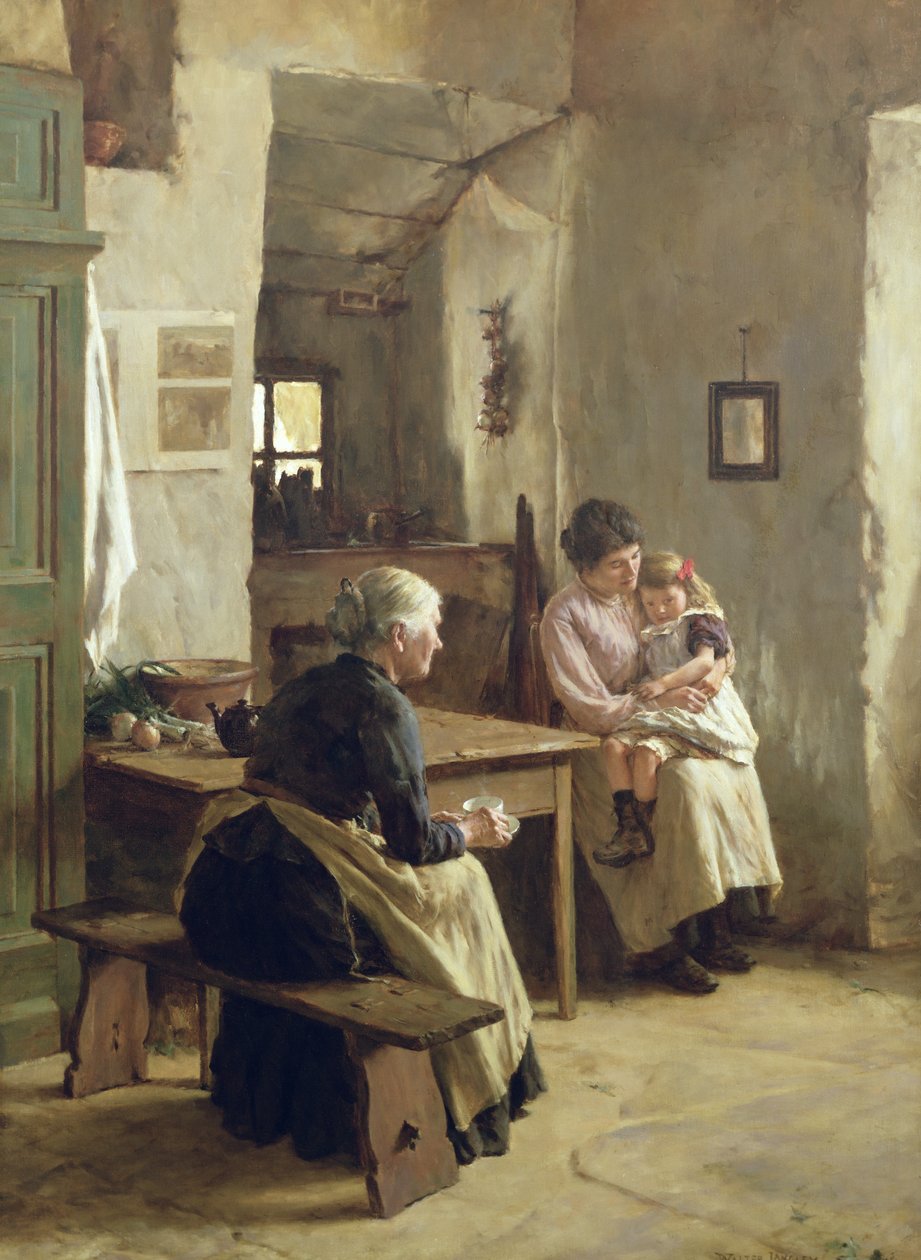 Moderskärlek av Walter Langley