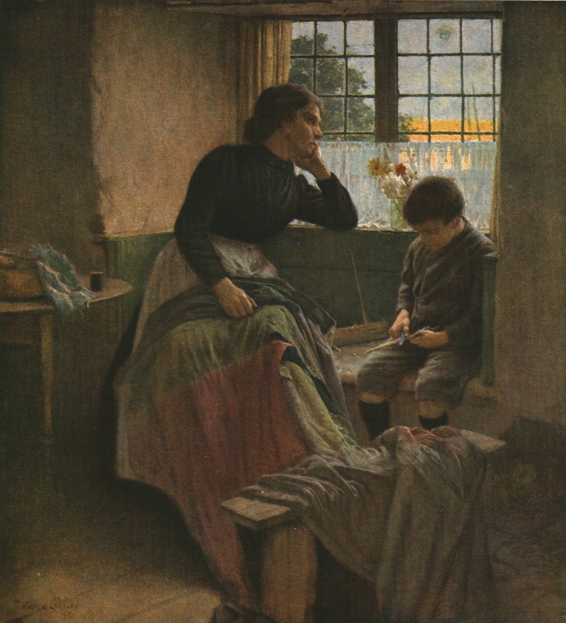 The Tender Grace of a Day that is Dead, sent 1800-tal, c1930. av Walter Langley