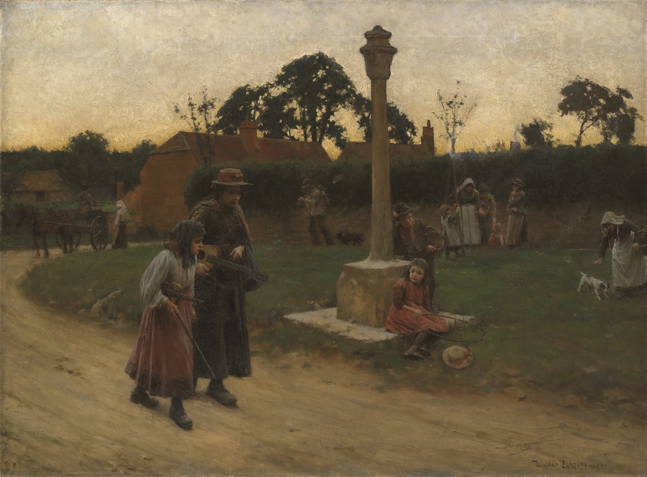 Vandrande musiker av Walter Langley