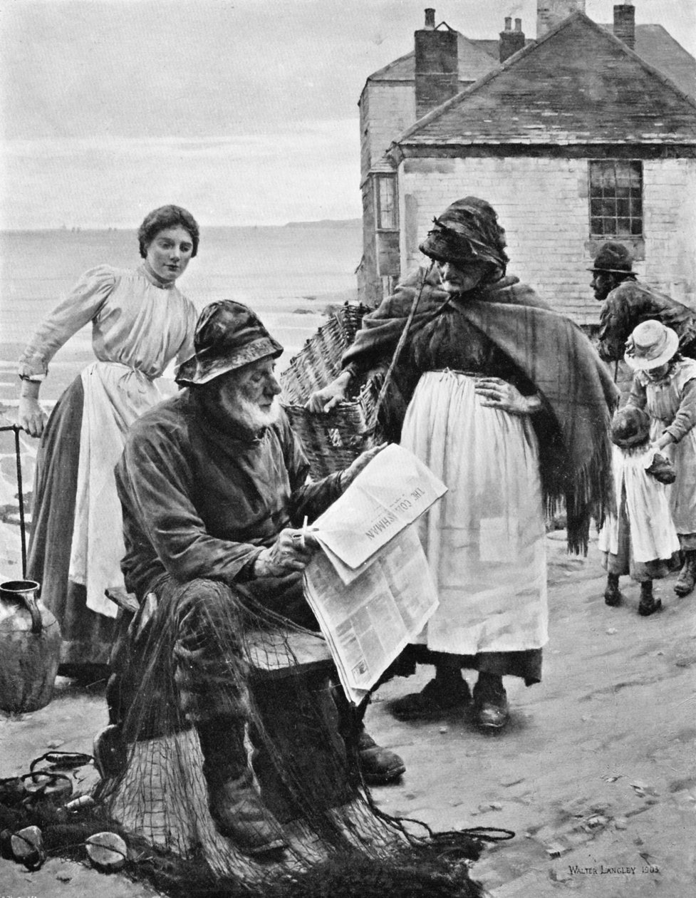 När båtarna är borta, 1903. av Walter Langley