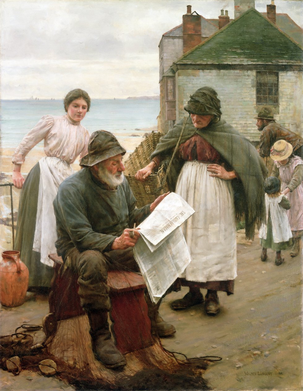 När båtarna är borta, 1903 av Walter Langley