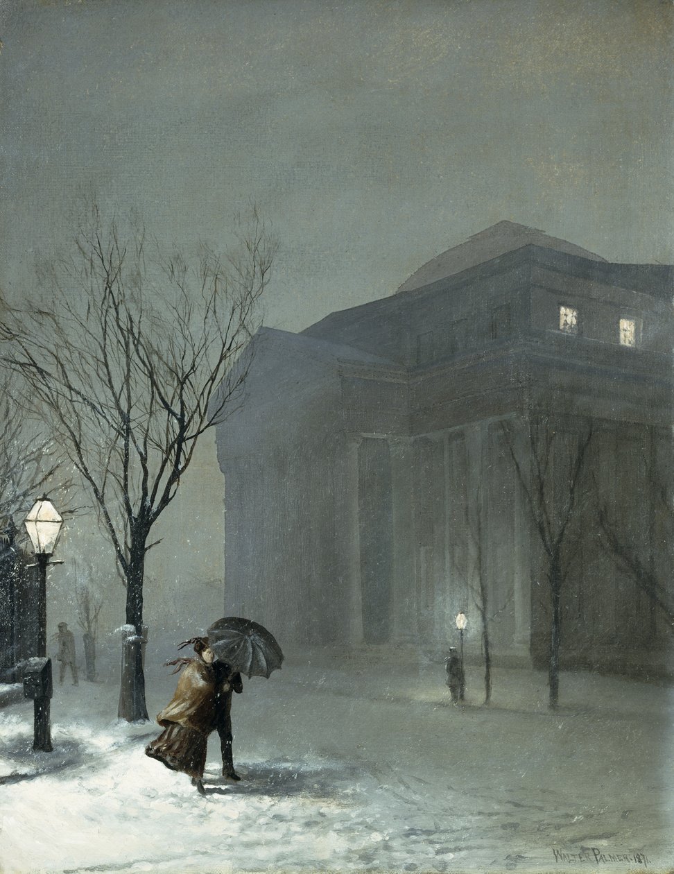 Albany i snön av Walter Launt Palmer