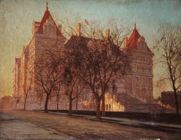 State Building, Albany, delstaten New York av Walter Launt Palmer