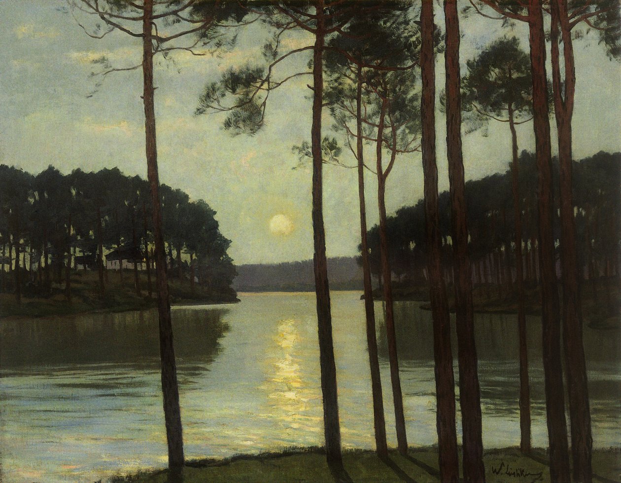 Kvällsstämning vid Schlachtensee av Walter Leistikow
