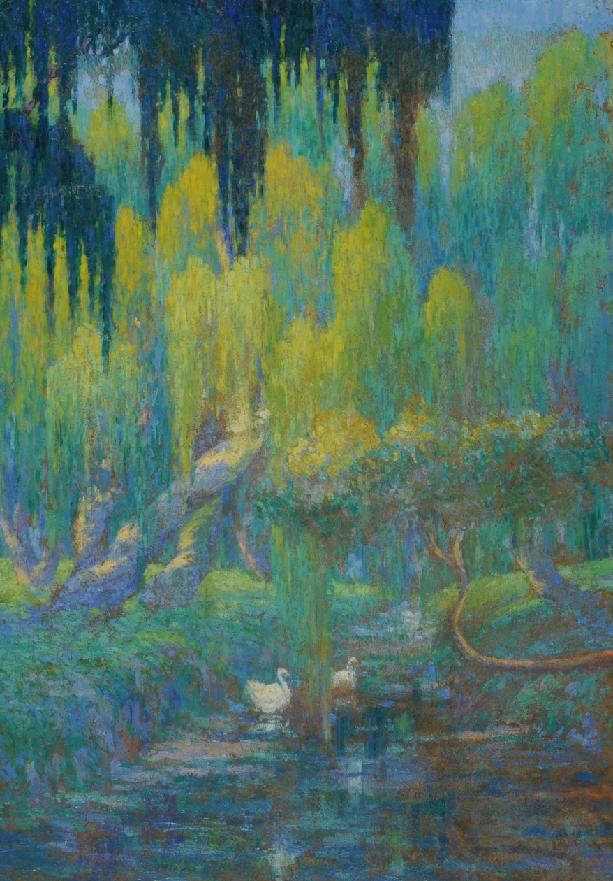 Landskap (olja på duk) av Walter Navazio de