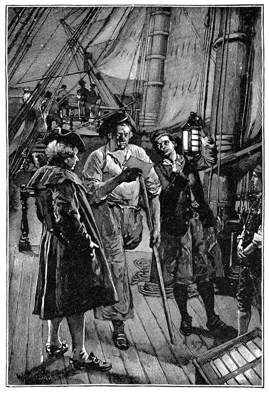 Illustration av Walter Paget (1863-1935) till romanen "Treasure Island"" av Robert Louis Stevenson (1850-1894) 1900 av Walter Paget