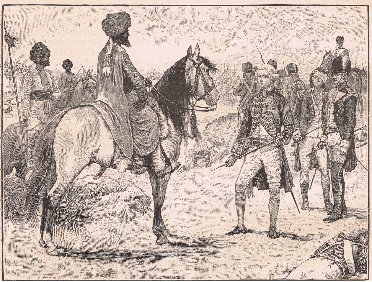 Överlämnandet av Baillie till Hyder Ali AD1780 av Walter Paget