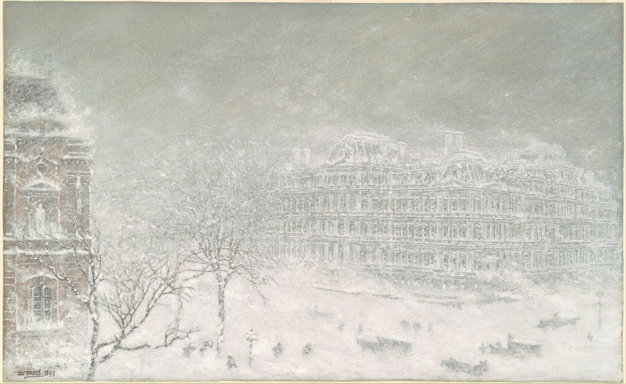 Den stora snöstormen 1899 av Walter Paris
