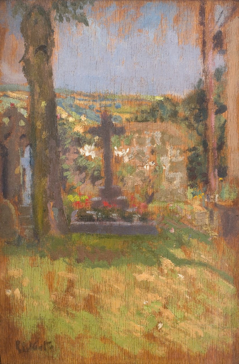 Chagford kyrkogård av Walter Richard Sickert