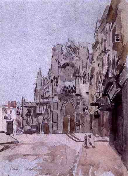 Dieppe (akvarell på papper) av Walter Richard Sickert