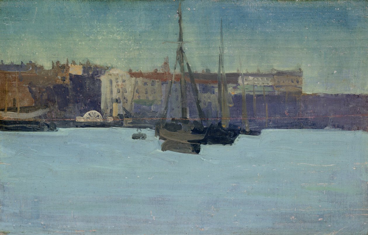 Dieppe hamn (olja ombord) av Walter Richard Sickert