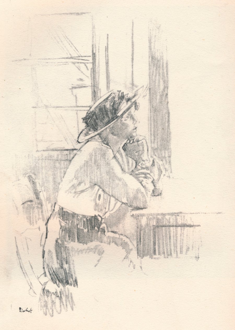 Girl Musing, c1911 1931 av Walter Richard Sickert