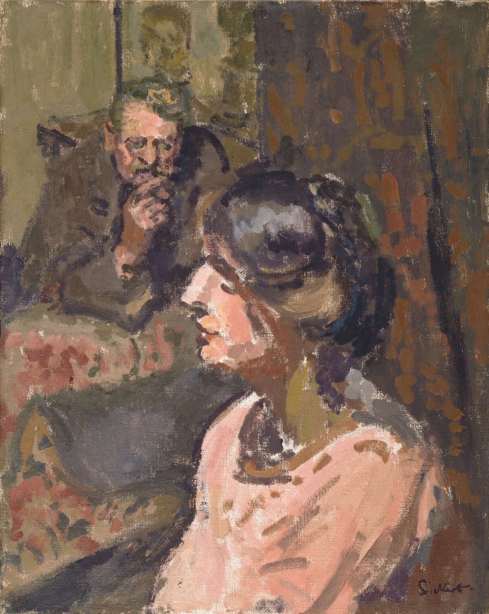 Hubby och Marie, ca 1912 (olja på duk) av Walter Richard Sickert