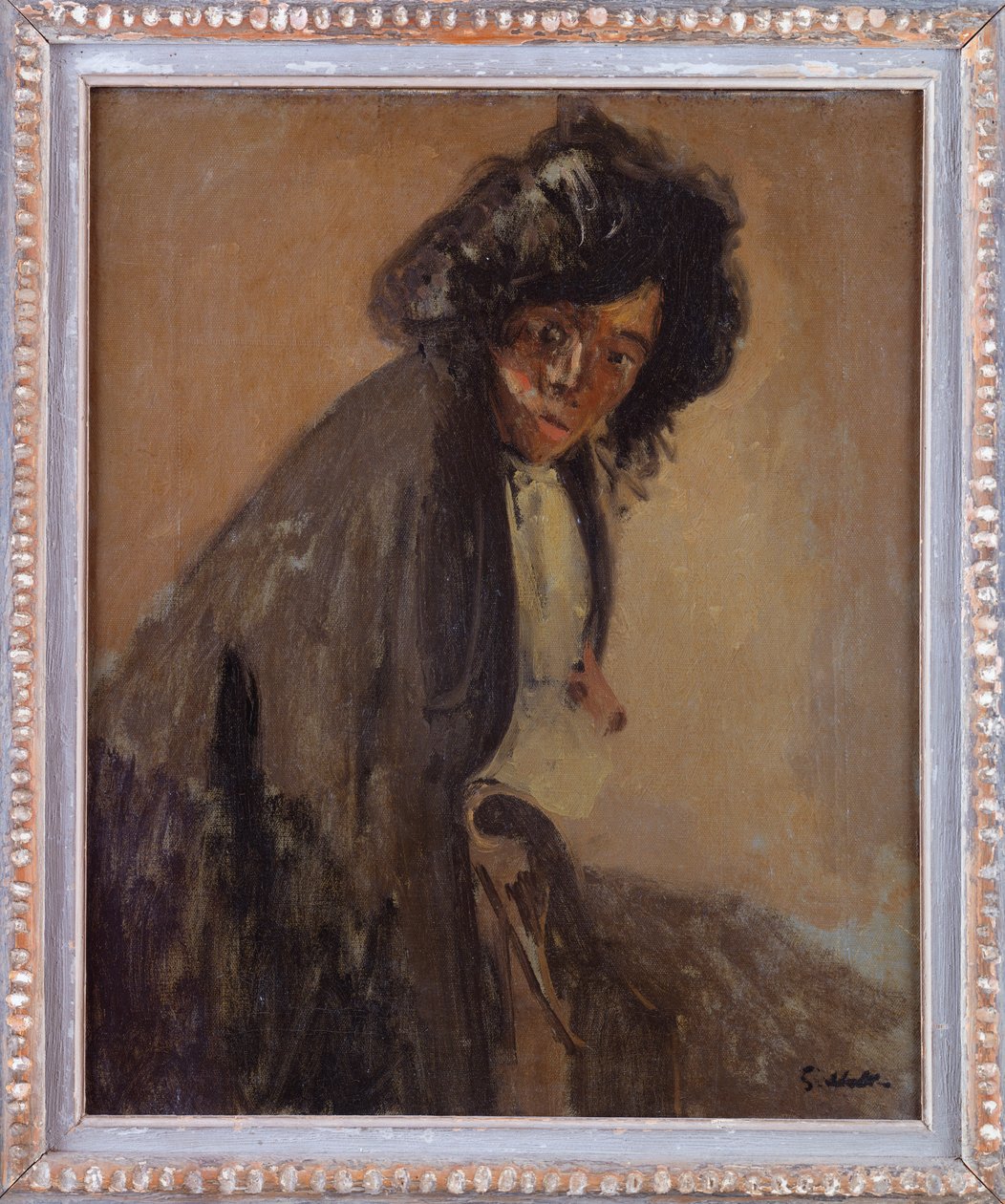 La Giuseppina lutar sig mot en schäslong, ca 1903-04 av Walter Richard Sickert