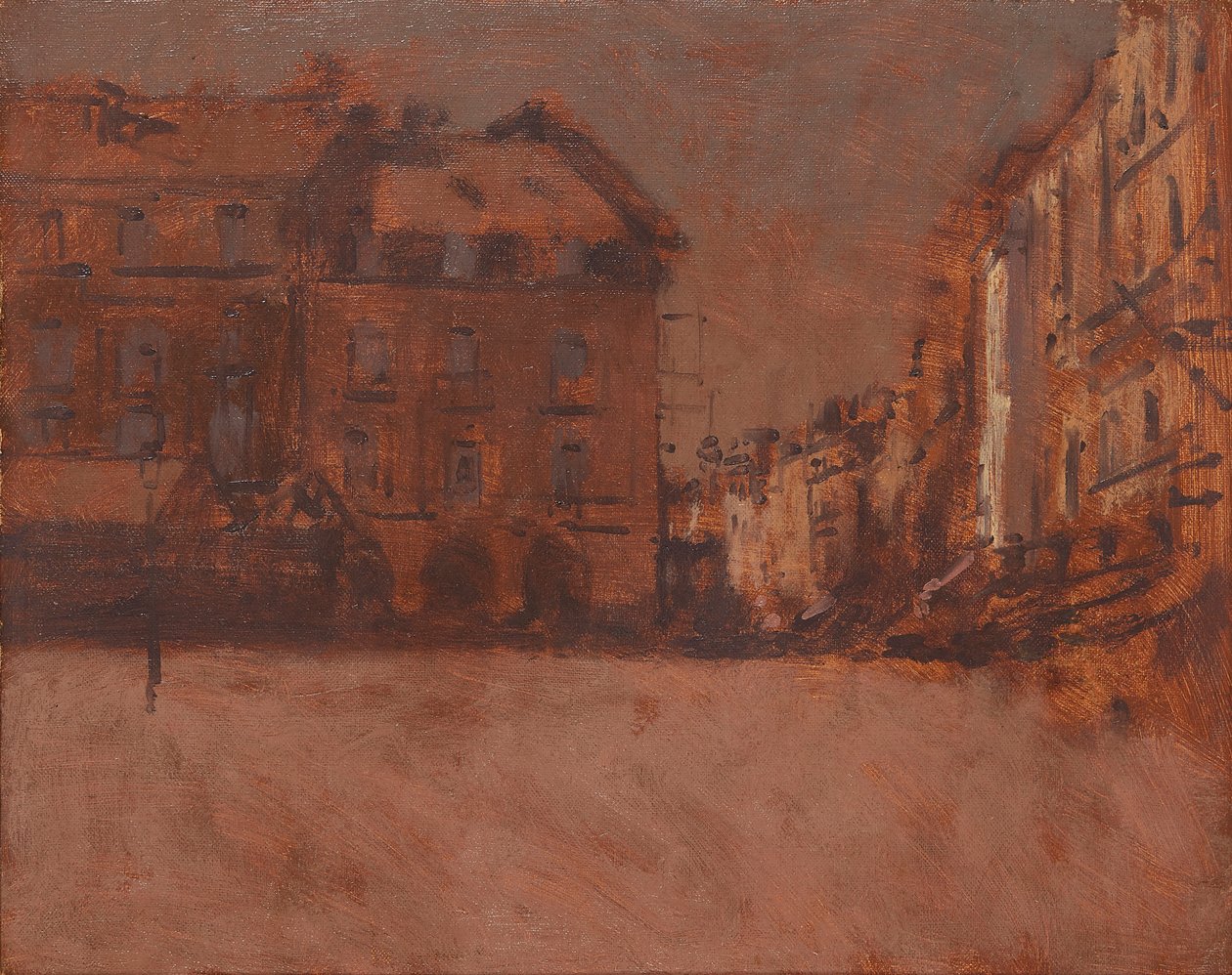 La Grande Rue, Dieppe (olja på duk) av Walter Richard Sickert
